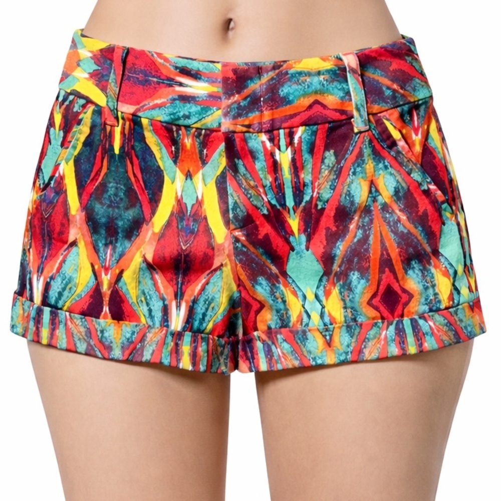 Alice + Olivia Printed Shorts – Size 0 – Like New